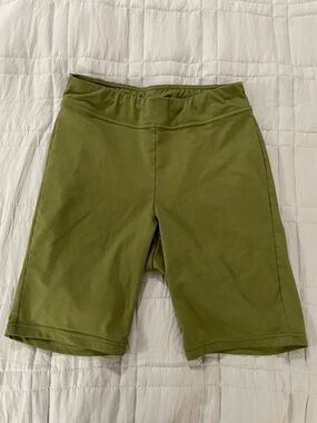 HUE Olive Green Athletic Bike Shorts